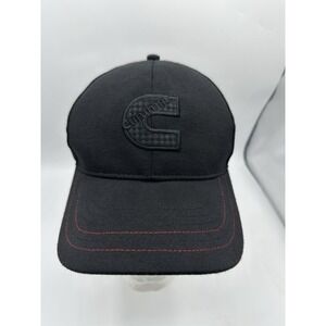 Cummins Hat Black Mesh Trucker Cap Embossed Logo Red Stitching NWT